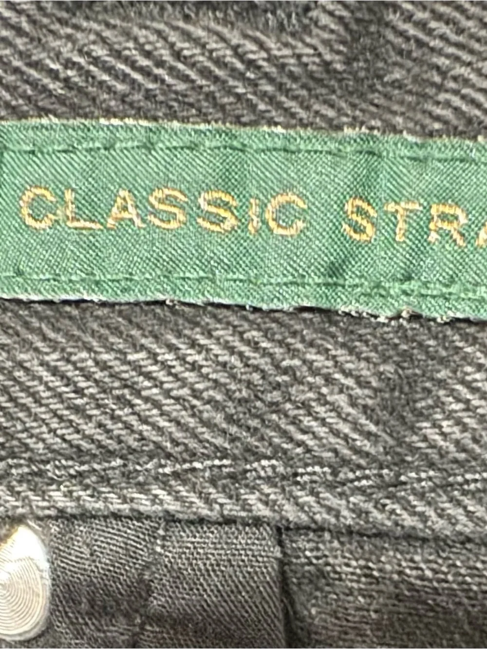 Lauren Ralph Lauren Black DarkWash Denim Sz16 classic straight Leg Womens Preppy